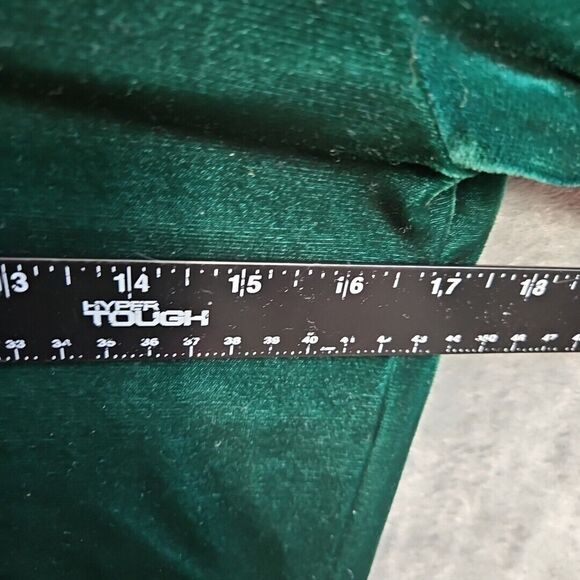 Chinawear By Morsly Women's Sm Green Velour Mock Neck Top long sleeve Vintage - Picture 5 of 9